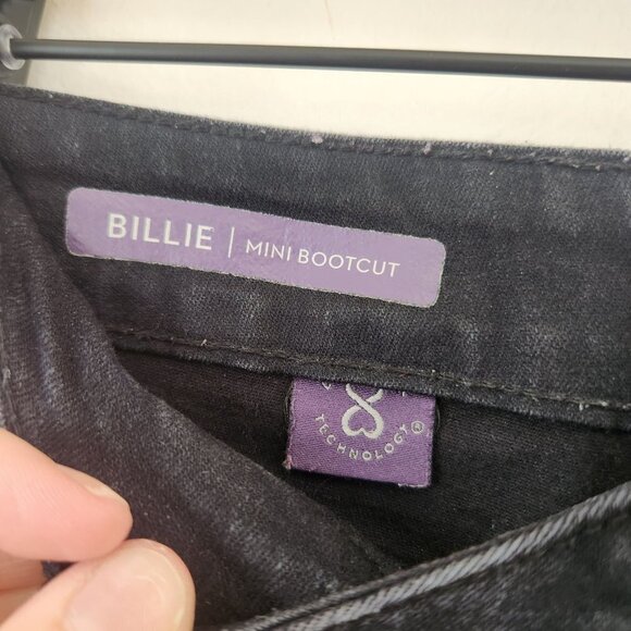 NYDJ Not Your Daughter's Jeans Billie Mini Bootcut Black Stretch Jeans Women's 4 - Picture 6 of 7